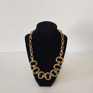 Chic Gold-Tone Link Necklace